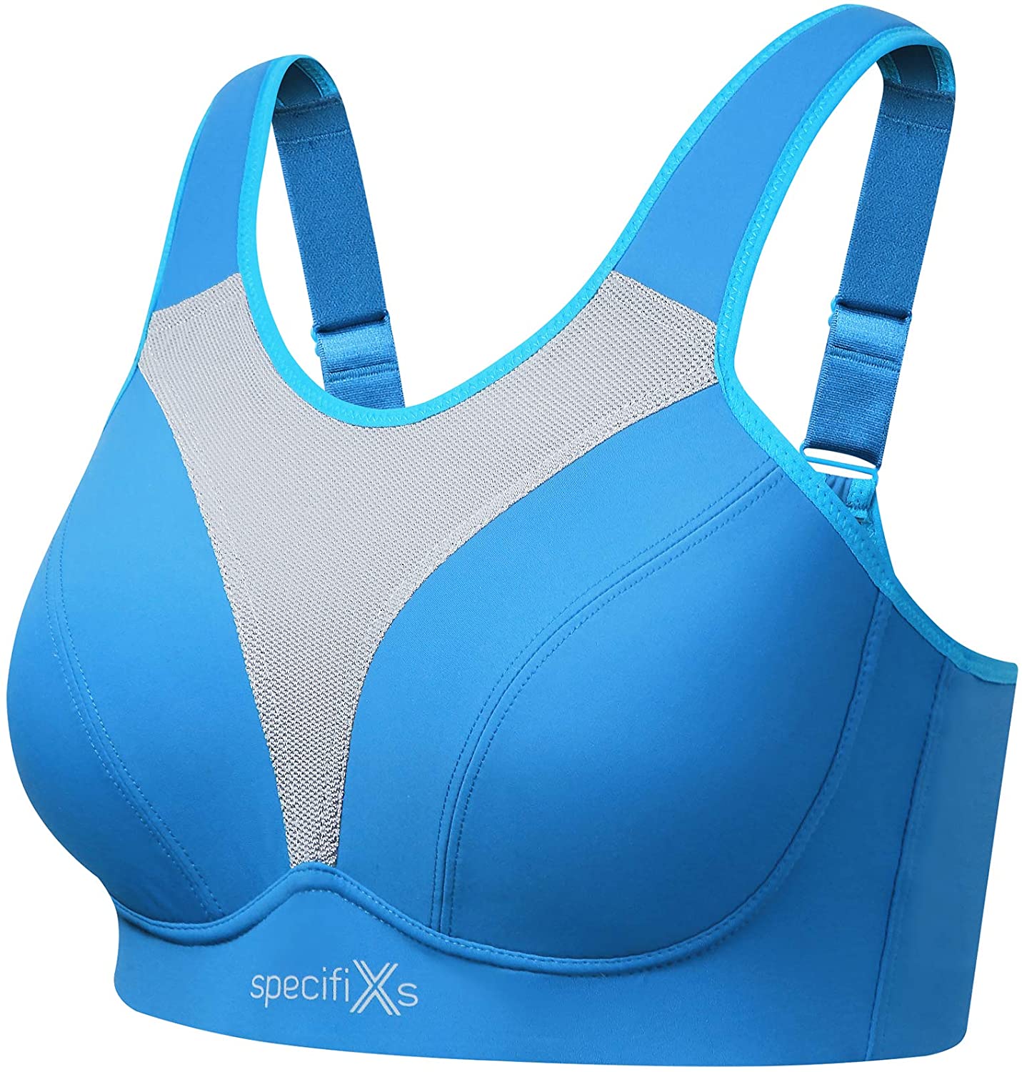 Blue Sports Bras for Women Plus Size High Impact Full Coverage All-Round Support for Running Blue Sports Bras for Women Plus Size High Impact Full Coverage All-Round Support for Running