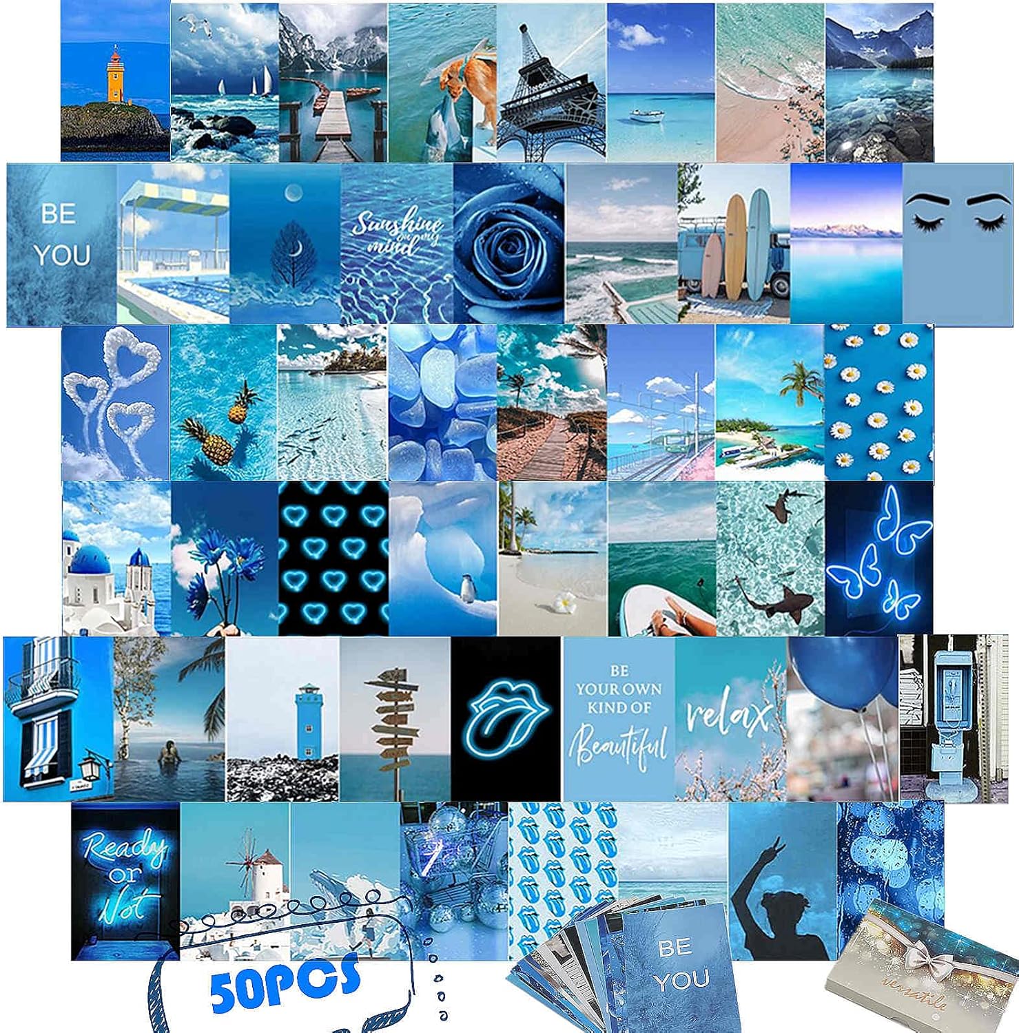 4x6 inch 50 Pcs Poster Pack Indie Room Decor Bedroom Decor for Teen Girls JUWUTE Wall Collage Kit Aesthetic Pictures Blue Aesthetic Poster Bedroom Aesthetic Trendy Small Poster 4x6 inch 50 Pcs Poster Pack Indie Room Decor Bedroom Decor for Teen Girls JUWUTE Wall Collage Kit Aesthetic Pictures Blue Aesthetic Poster Bedroom Aesthetic Trendy Small Poster