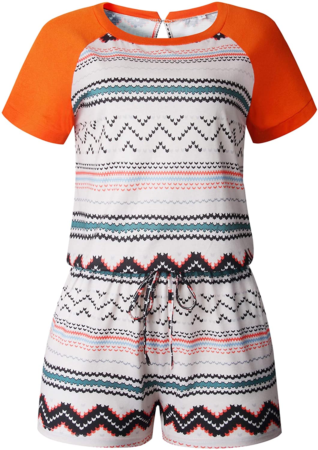 ANRABESS Women's Summer Crewneck Casual Loose Short Sleeve Jumpsuit Rompers One Piece Pajamas Loungewear with Pockets ANRABESS Women's Summer Crewneck Casual Loose Short Sleeve Jumpsuit Rompers One Piece Pajamas Loungewear with Pockets