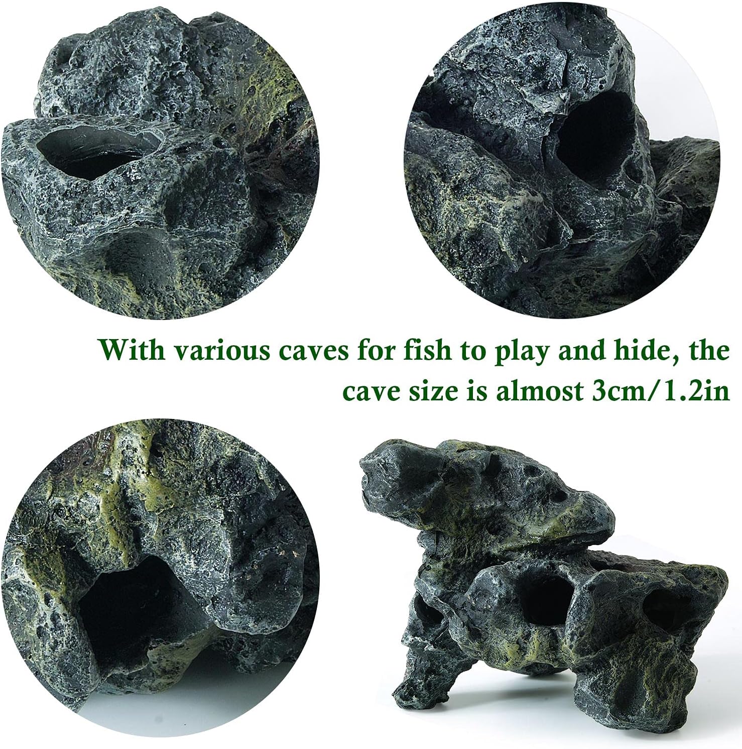 HITOP Resin Aquarium Ornament Mini Skull/Landscape-Stone/Mechanical-Tank Fish Tank Decoration for Fish or Reptile,Aquarium Bubbler Decoration HITOP Resin Aquarium Ornament Mini Skull/Landscape-Stone/Mechanical-Tank Fish Tank Decoration for Fish or Reptile,Aquarium Bubbler Decoration