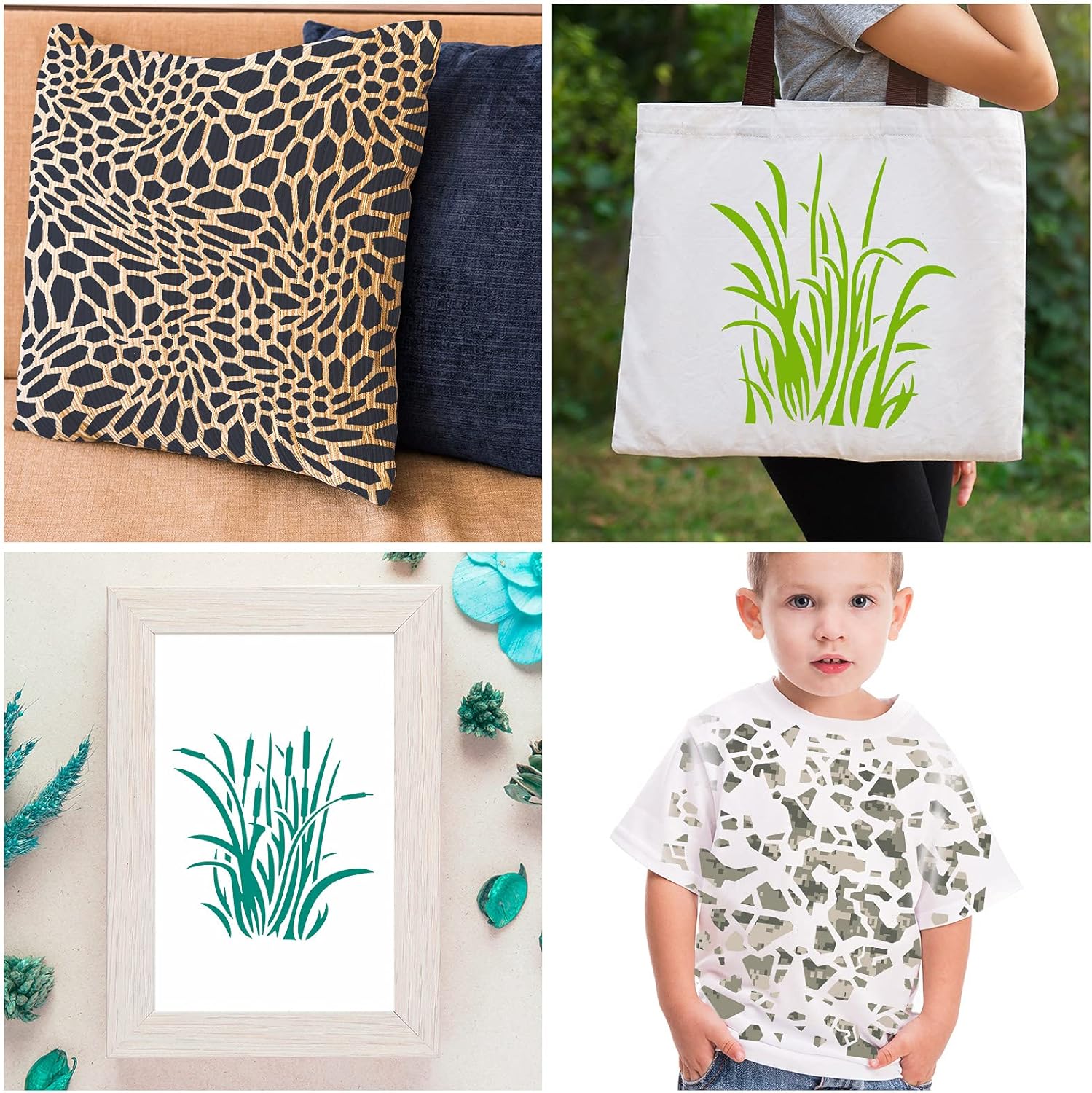 9 Pieces Camo Print Stencils Camouflage Painting Templates Reusable Grass Pattern Stencils Green Camo DIY Stencils for Scrapbooking Painting on Wood Crafts 7.9 x 7.9 Inch 9 Pieces Camo Print Stencils Camouflage Painting Templates Reusable Grass Pattern Stencils Green Camo DIY Stencils for Scrapbooking Painting on Wood Crafts 7.9 x 7.9 Inch