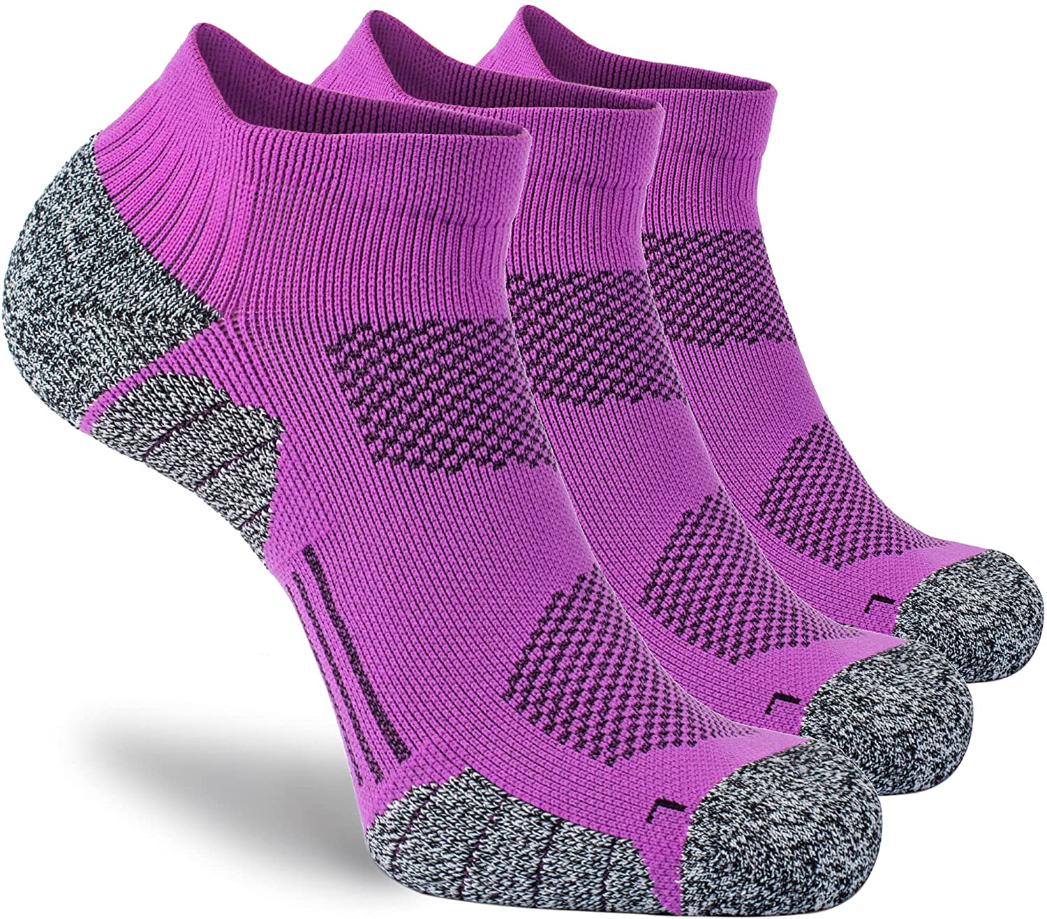 CWVLC Unisex Cushioned Compression Athletic Ankle Socks Multipack CWVLC Unisex Cushioned Compression Athletic Ankle Socks Multipack