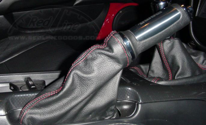 Autoguru E Brake Boot PVC Leather Made for Honda Prelude 97-01 Black Red Stitch Autoguru E Brake Boot PVC Leather Made for Honda Prelude 97-01 Black Red Stitch