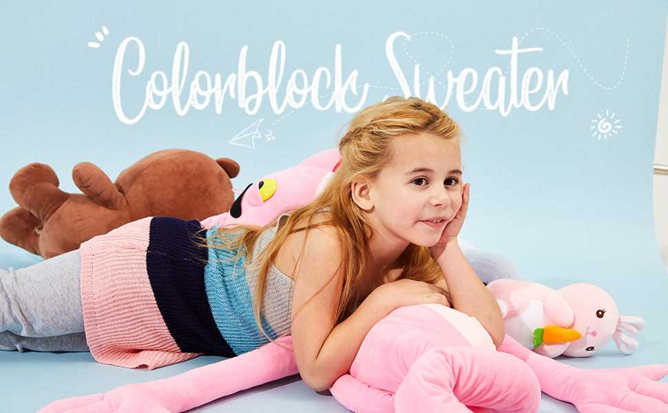 Xineppu Girls Colorblock Sweater Vest Summer Sleeveless Flowy Cute Camis Top Xineppu Girls Colorblock Sweater Vest Summer Sleeveless Flowy Cute Camis Top