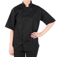 4X-Large Black Mercer Culinary M60010BK4X Millennia Men's Cook Jacket with Traditional Buttons 4X-Large Black Mercer Culinary M60010BK4X Millennia Men's Cook Jacket with Traditional Buttons