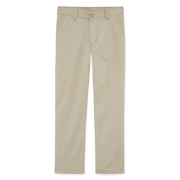 IZOD Boys' Flat Front Stretch Twill Chino Pants IZOD Boys' Flat Front Stretch Twill Chino Pants