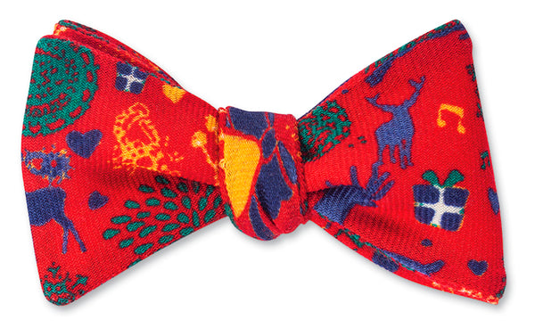 Christmas Bow Ties For Men Pre Tied Holiday Woven Bowtie Red Winter Bow Tie Christmas Bow Ties For Men Pre Tied Holiday Woven Bowtie Red Winter Bow Tie