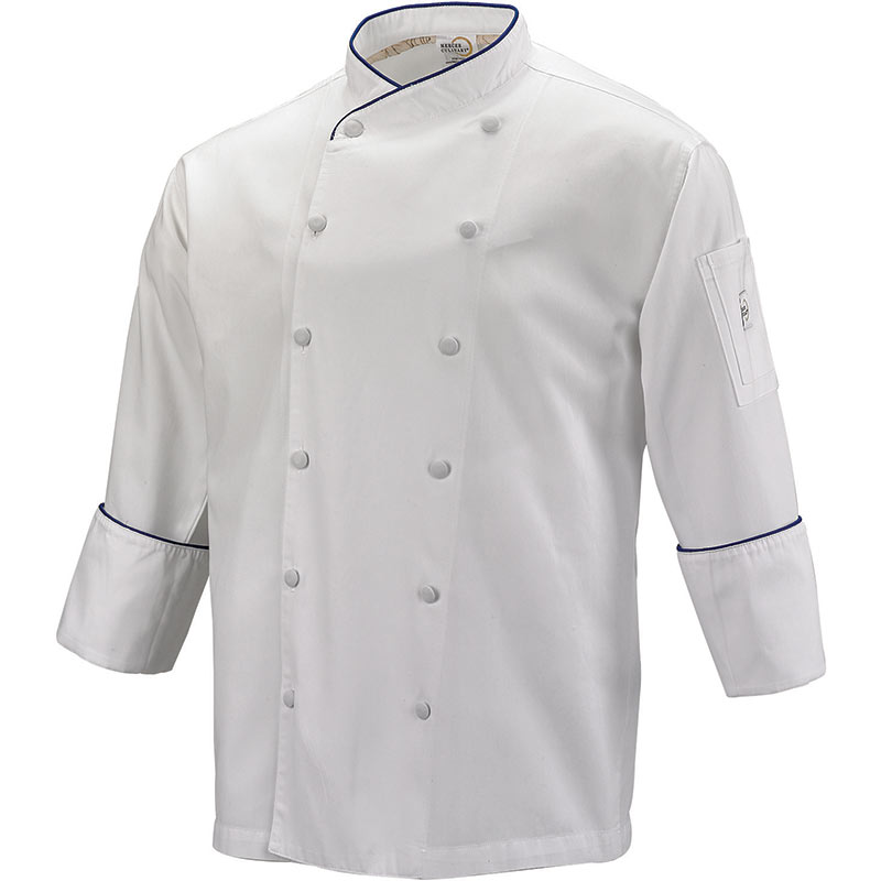4X-Large Black Mercer Culinary M60010BK4X Millennia Men's Cook Jacket with Traditional Buttons 4X-Large Black Mercer Culinary M60010BK4X Millennia Men's Cook Jacket with Traditional Buttons